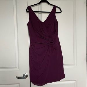 Mari Lee plumb bridesmaid dress